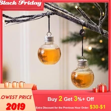 1 упаковка украшения для рождественской елки, бутылки для воды, бутылки для молока, сока, лампочки, рождественские украшения для дома 6*6 см