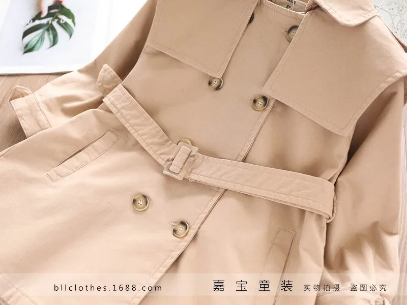22174 New Style Special Offer 1907 GIRL'S Coat Autumn Female Baby 3 Colors Double Breasted Trench Coat