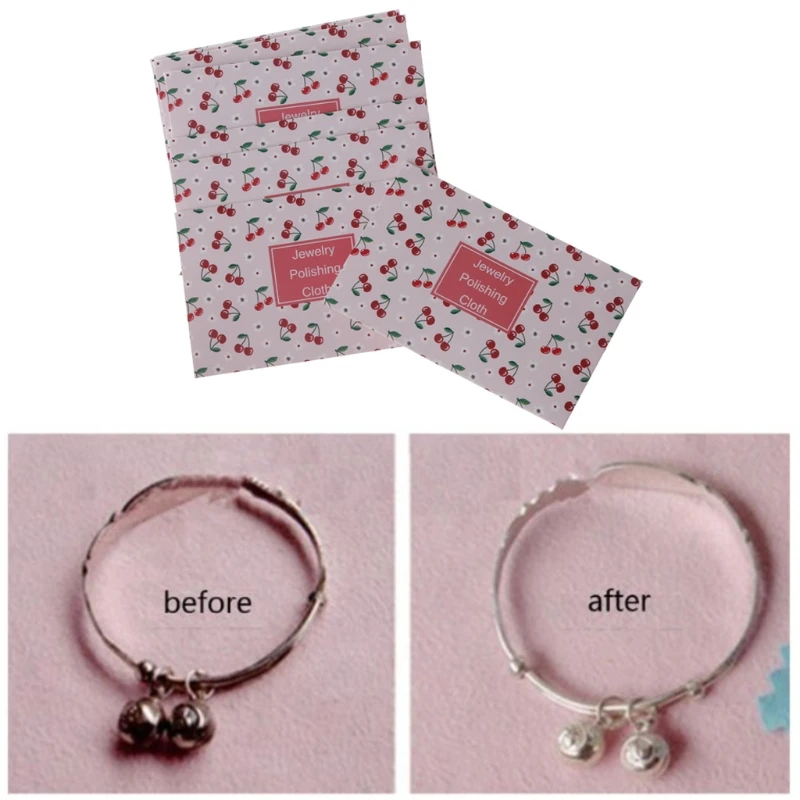 10 шт. двусторонняя ткань для полировки ювелирных изделий | Украшения и аксессуары