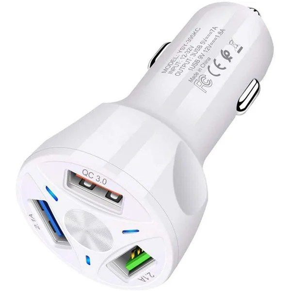 JKING USB Автомобильное зарядное устройство Quick Charge 4,0 3,0 для iPhone samsung Xiaomi быстрое зарядное устройство QC 3,0 QC 4,0 автомобильное зарядное устройство для мобильного телефона s - Тип штекера: White