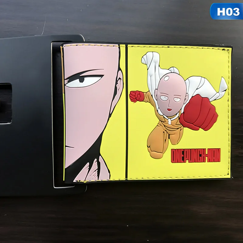 CB0950H03 One Punch Man кошельки из искусственной кожи тонкий кошелек для молодых мальчиков и девочек студенческий аниме мультфильм короткий кошелек - Цвет: CB0950H03
