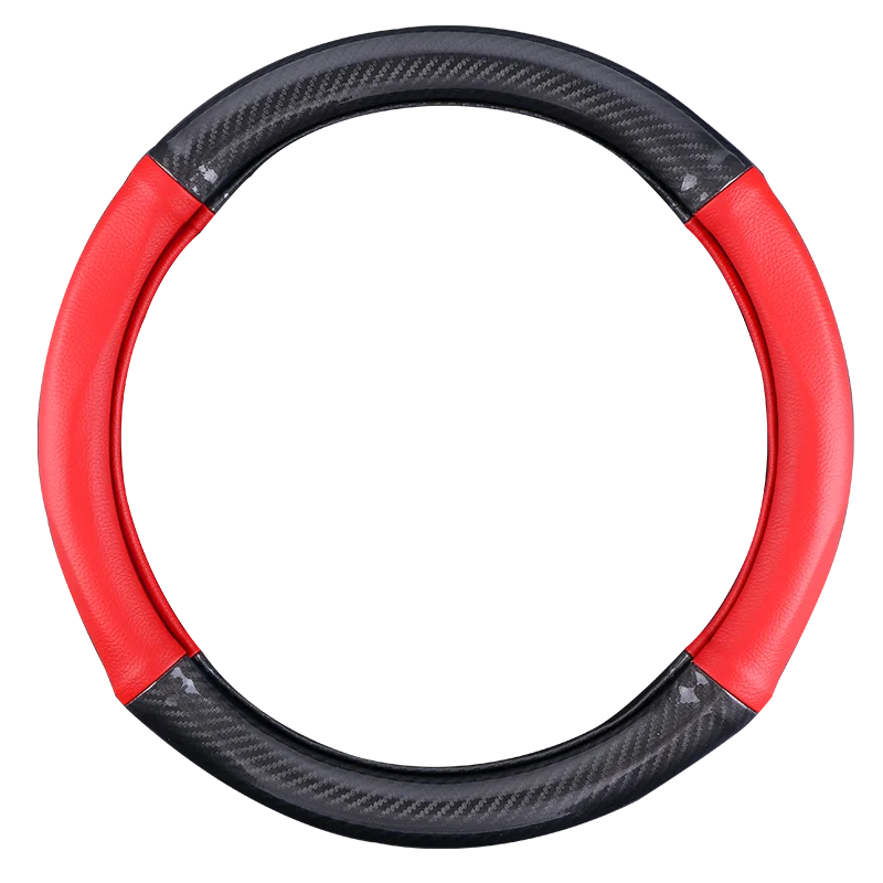 Кожаный чехол с рисунком из углеродного волокна в стиле пэчворк универсальный