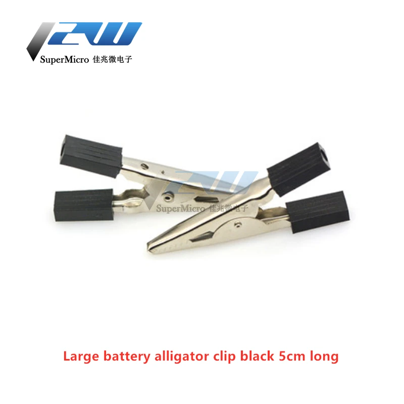 Alligator Clips Test Clip 10pcs/lot Insulated Crocodile Clips Plastic Handle Cable Lead 3/5mm Length