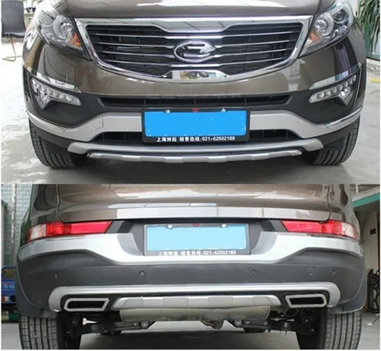 

Good quality ABS plastic plating chromium before + after Sportager For bumper cover 2011-2013 fast ship