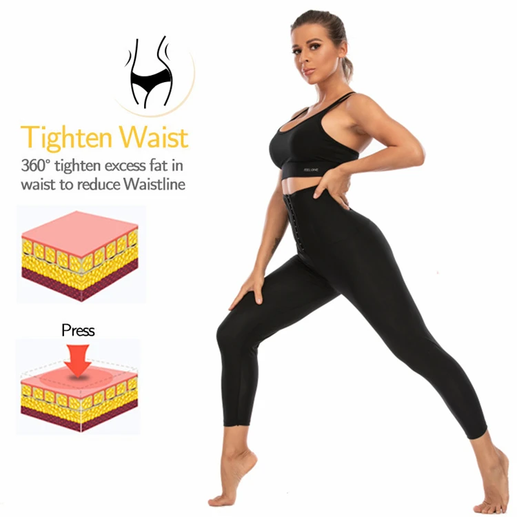yummie shapewear 2021 Women Body Shaper Waist Leg Trainer Sweat  Shapewear Slimming Trimmer Pants Trouser Fitness Corset Workout  Modelling Strap shapewear shorts