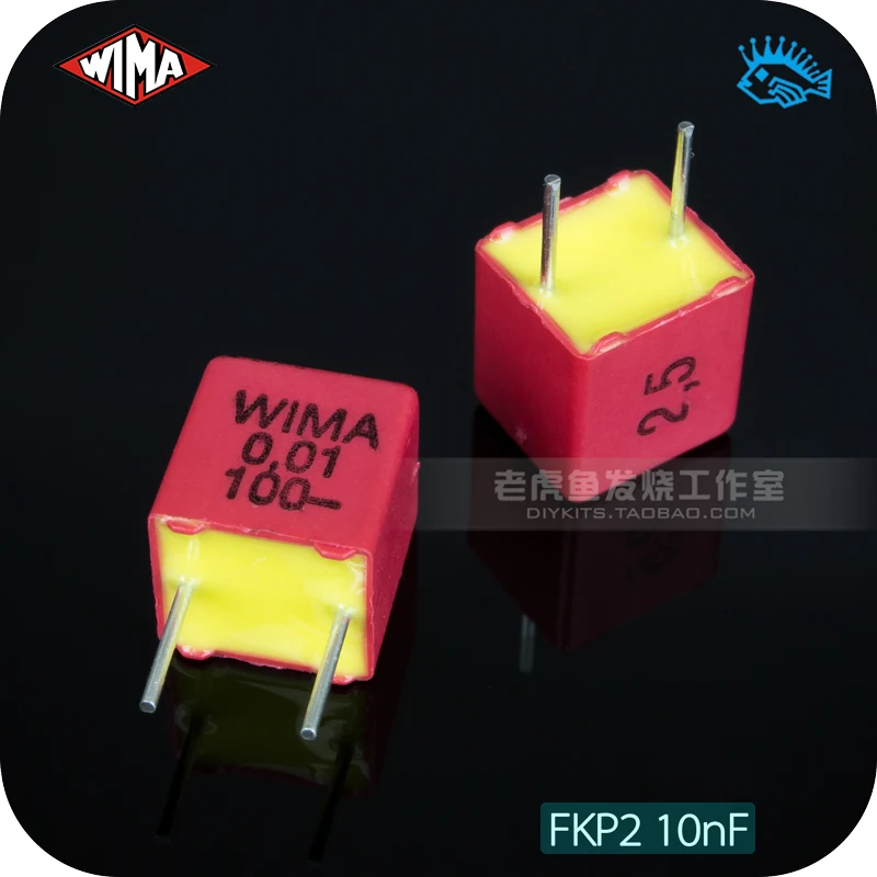 4 шт. Бесплатная доставка 0 01 мкФ 100V FKP2 серия WIMA 103 / 10n 0.01u пленочный конденсатор