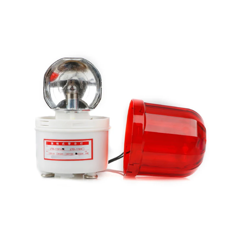 Магнитный кронштейн AC110V 220V DC12V 24V вращающаяся сигнальная лампа, светильник, наружная сигнальная лампа, 100 дБ звук