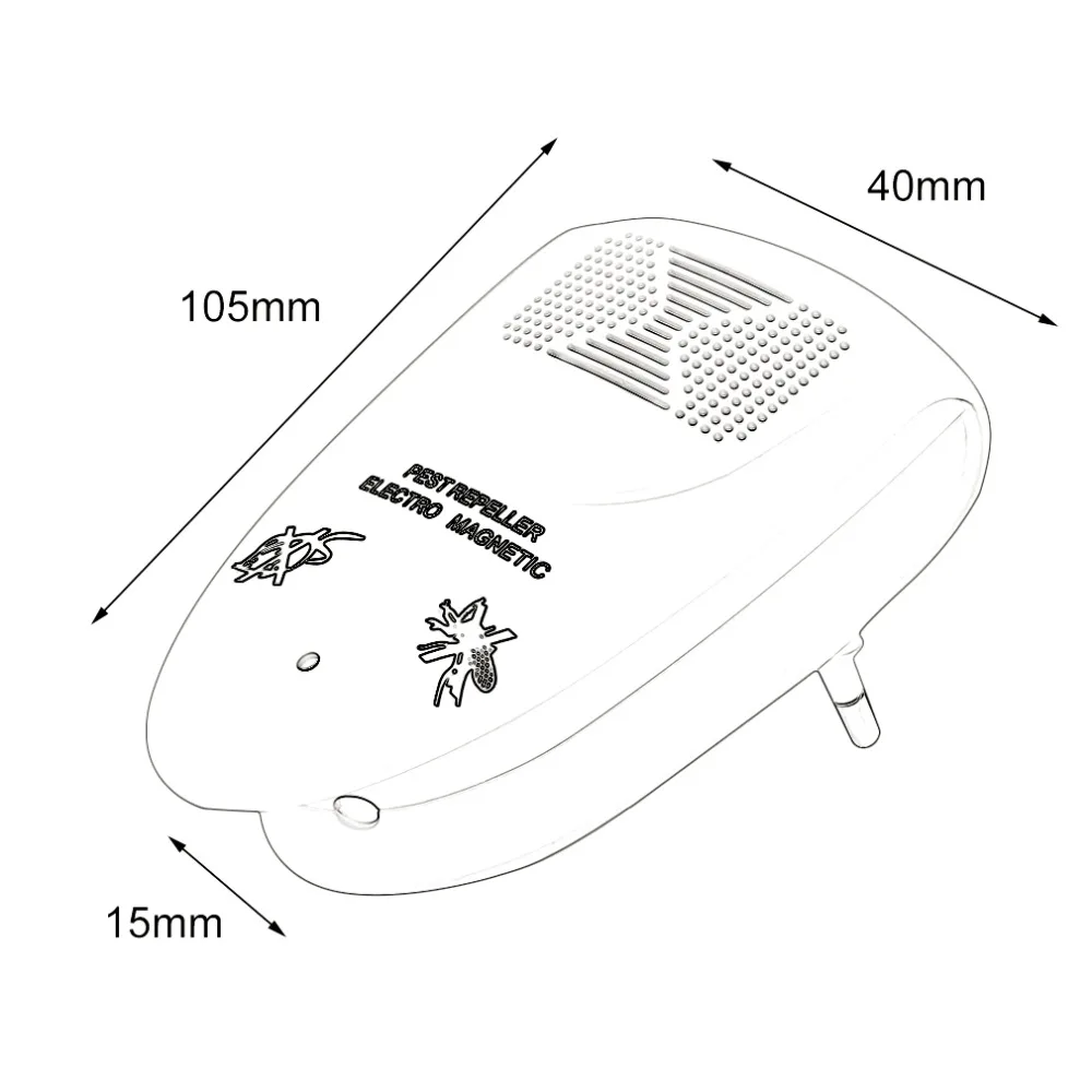 OUTAD Professional 3110 Electronic Ultrasonic Rat Mouse Repellent Indoor Anti Mosquito Insect Pest Killer Repeller US/EU plug