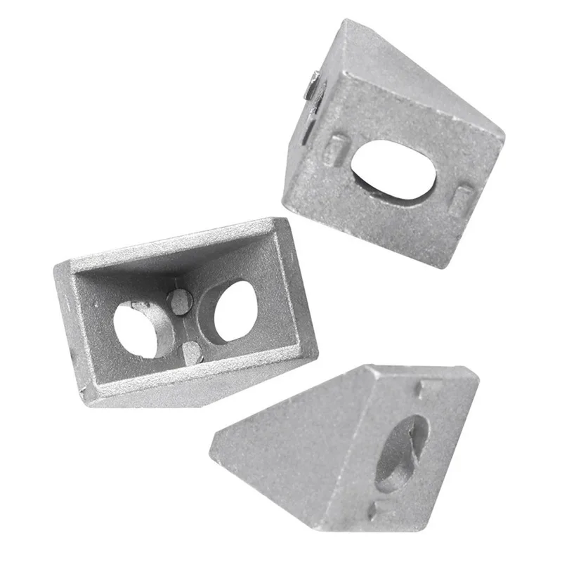 10 Pcs Aluminum Corner Bracket, L Shape Right Angle Joint Bracket Fastener Home Hardware for 20mm Aluminum Extrusion(20mmx