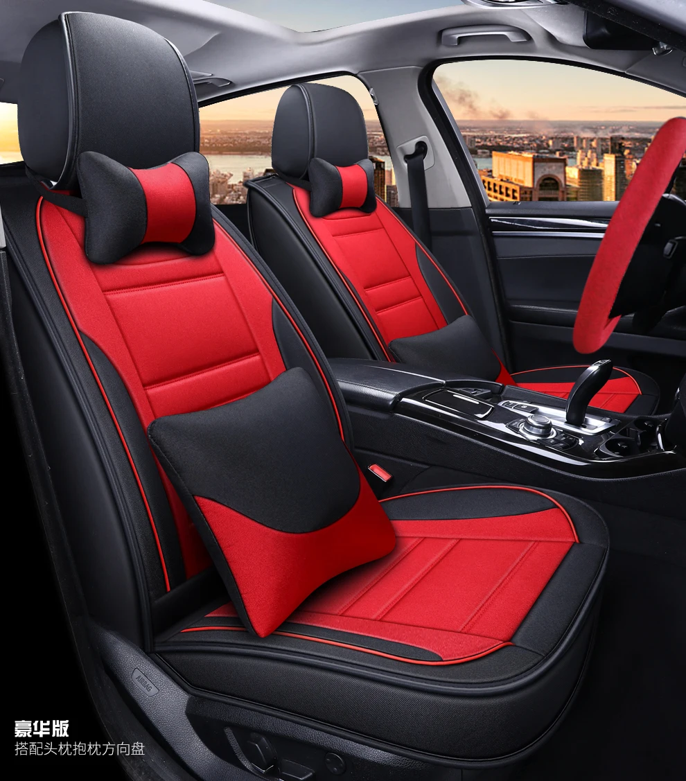 Full Coverage flax fiber car seat cover auto seats covers for ssangyongactyon korando kyron rexton