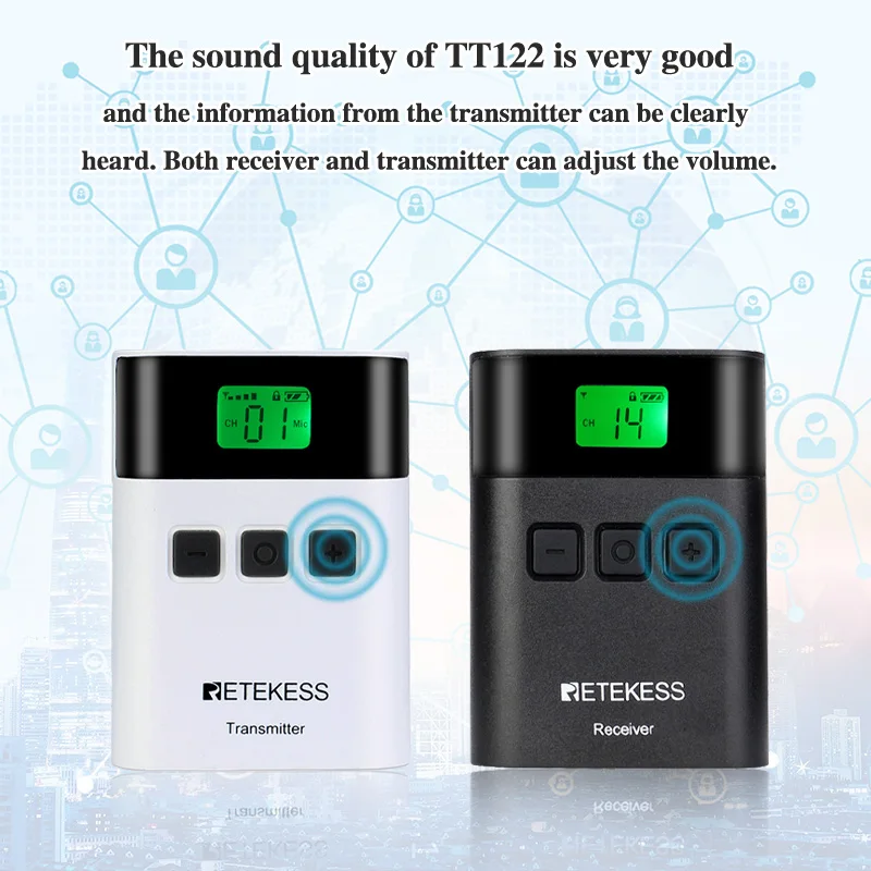 US $584.13 RETEKESS TT122 Wireless Tour Guide System Transmitter15 Receiver Charger Base for Church Translation Cycling Factory Training
