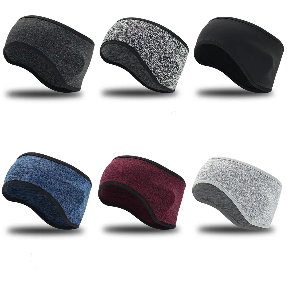 Ear Warmer Winter Sweatband Running Headband Women Girls Hair Sweat Fleece Ear Cover Hair Bands Outdoor Sports Headscarf 1Pc sports headbands