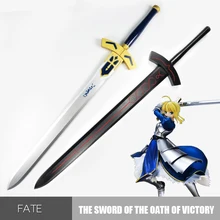 Fate Stay Night деревянный меч оружие Alter Saber Аниме Косплей Armed Excalibur игра деревянный нож Самурай Espada игрушки для подростков
