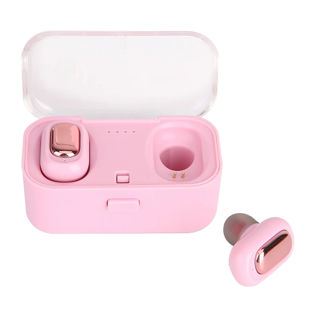 Мини беспроводные питание от батарейки громкой связи Bluetooth наушники невидимые