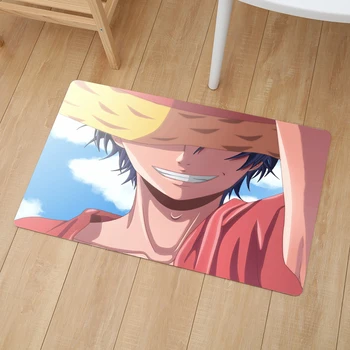 

Cartoon One Piece Luffy Anime Print Modern Home Doormat Insole Kitchen Carpet Indoor Outdoor Welcome Bathroom Non-slip Floor Mat