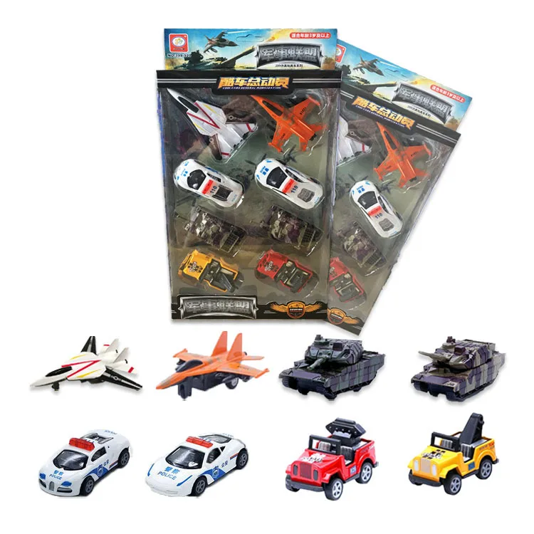 

Manufacturers Direct Selling Children Warrior Car Tank Model Mini jun shi che Boy Toy Car 399 Set