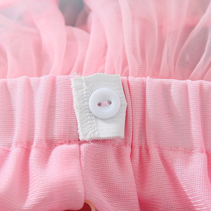 Юбка для девочек; смешанные цвета; пышная фатиновая юбка-пачка; регулируемая эластичная резинка на талии; миниатюрная юбка для танцев; костюм для девочки
