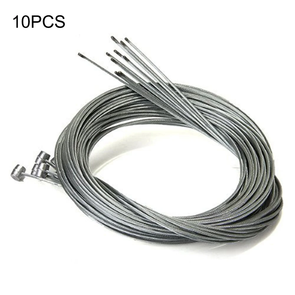 

10 Pcs 1.75m Long Bicycle Cycling MTB Brake Lnner Wire Cable Durable Bike Brake Inner Wire For Front Or Rear Gear And Brake