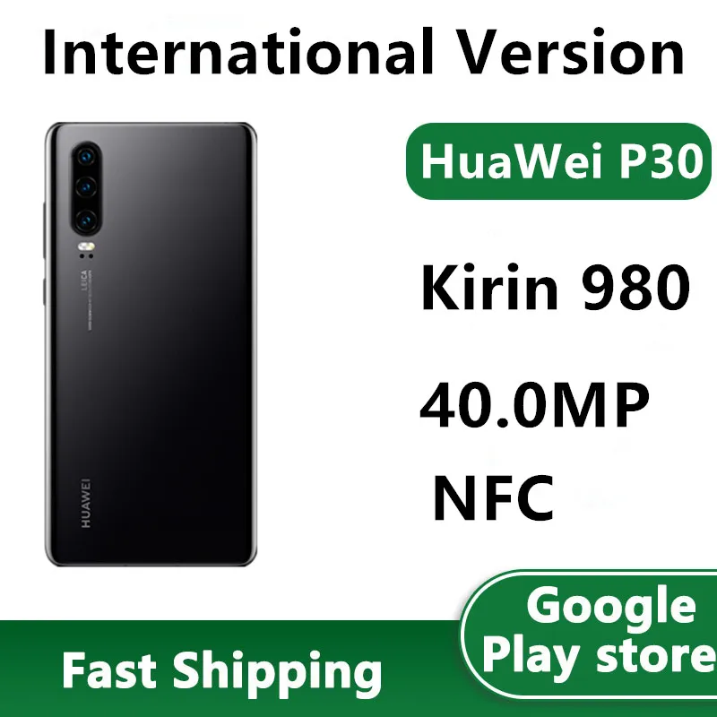 Eu Version Huawei P30 Ele-l29 Cell Phone Dual Sim Fingerprint 6.1" Ips ...