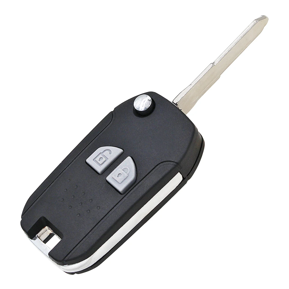 Folding Flip 2 Button Remote Smart Car Key Shell Case Housing for Suzuki SX4 Swift Liana Aerio Vitara Jimny with Uncut Blade
