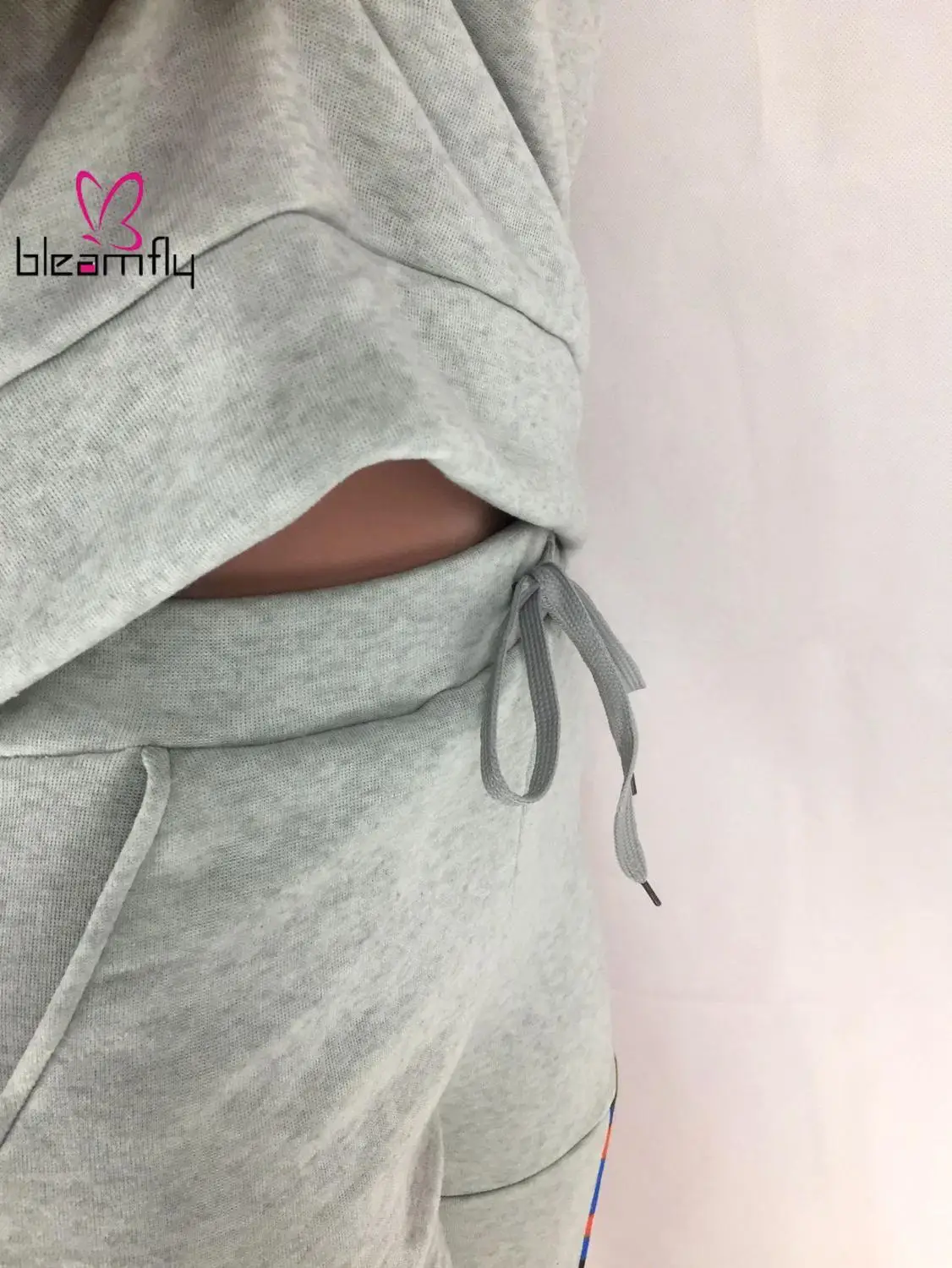 Зимний женский спортивный костюм с круглым вырезом и длинным рукавом, цветной Топ и штаны, комплект из двух предметов, Повседневная Уличная одежда для фитнеса