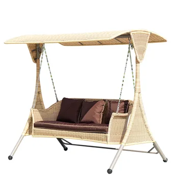 

Outdoor Swing Rocking Chair Indoor Balcony Swing Chair Courtyard Wrought Iron Swing Hanging Basket Rattan Chair Glider