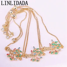 8 шт золотой цвет зеленый синий красный эмаль глаз treen модная цепочка браслет