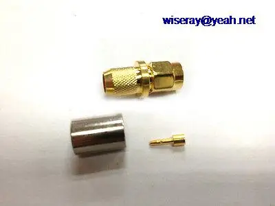 

DHL/EMS 250 set PR SMA male crimp Female PIN for SMA RG 6 Cable Connector Pressure line-A7
