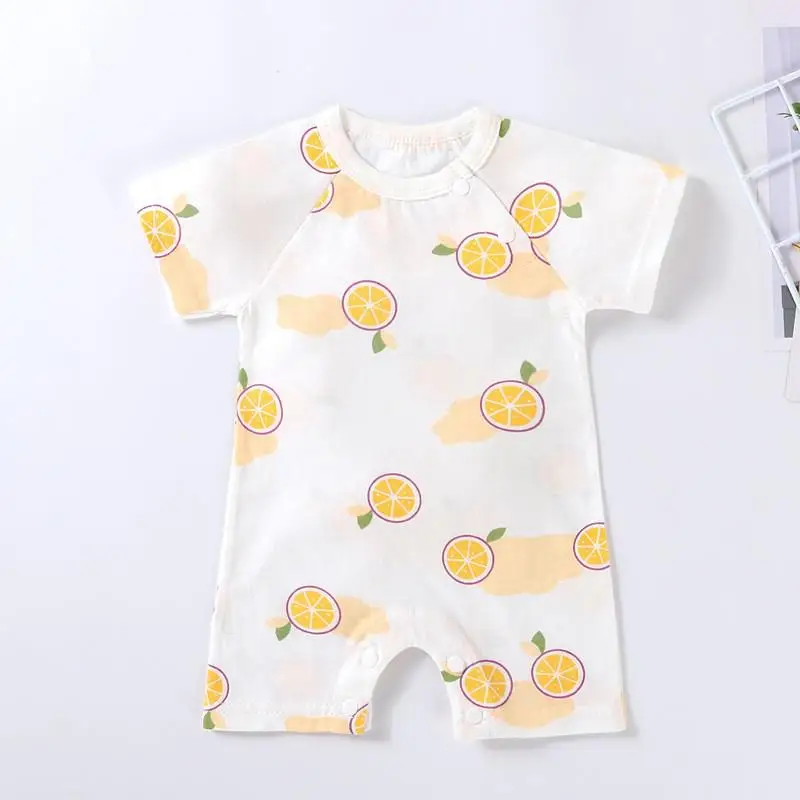 Baby Bodysuits comfotable Baby Rompers 2020 Summer New Toddler's Short Sleeve Cotton Bottoming Climbing Clothes Newborn Boys Girls Jumpsuit&clothing Bamboo fiber children's clothes Baby Rompers