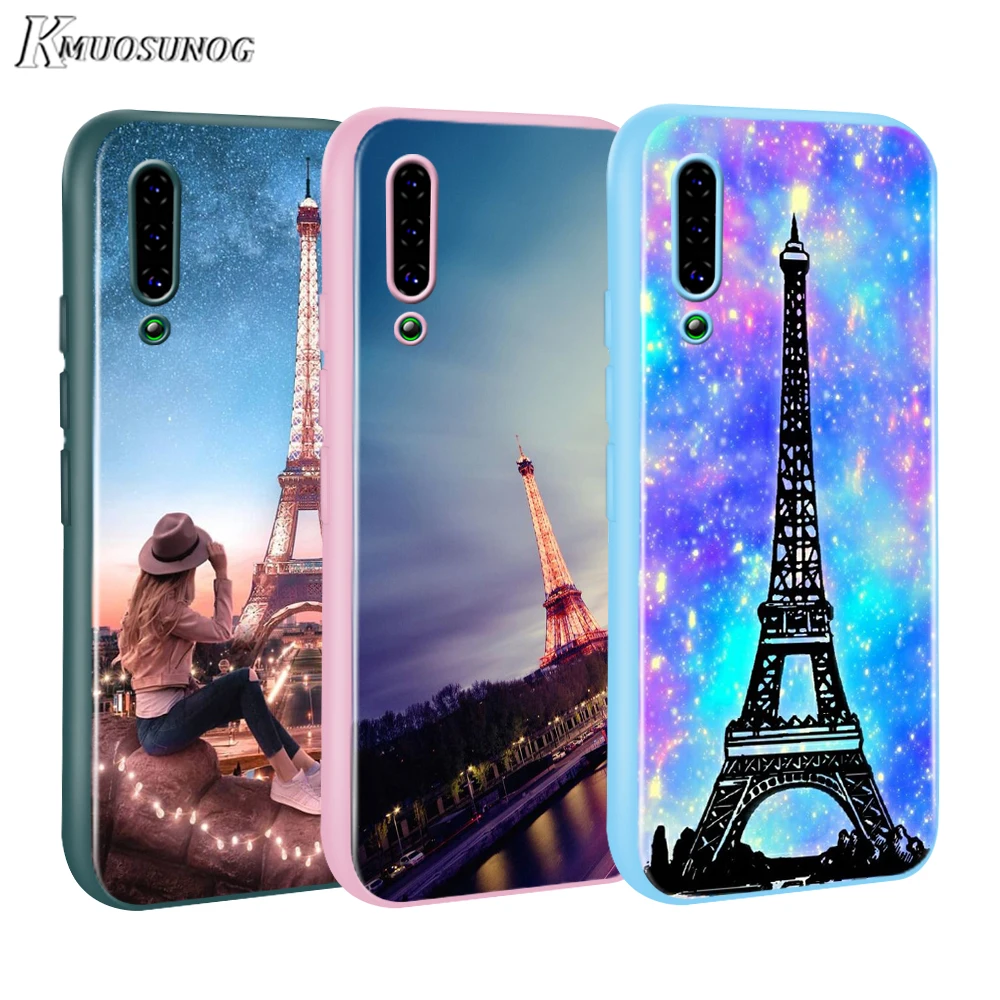 

France Paris Eiffel tower Baseus Candy Color Cover for Xiaomi Mi NOTE 10 9 8 Pro 9T SE A1 A2 A3 CC9 SE Lite F1 Phone Case