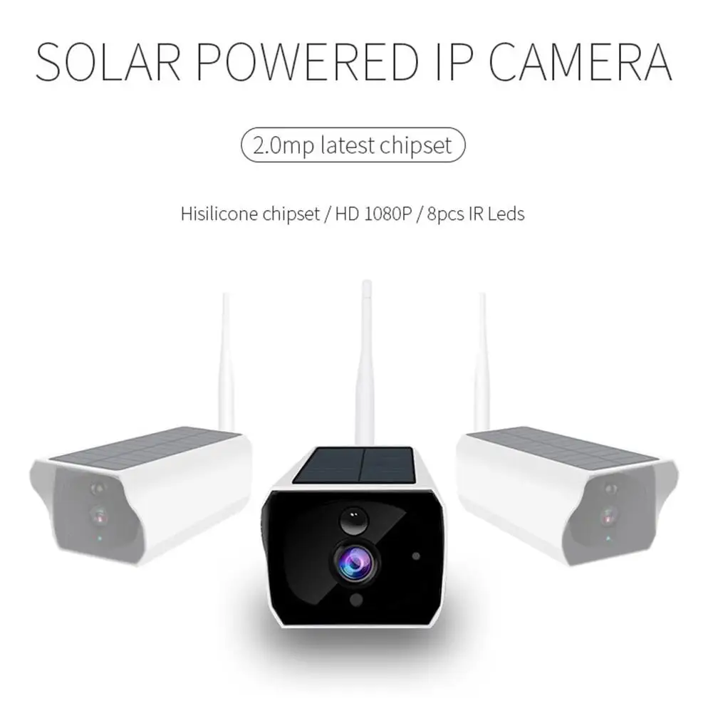 Уличная Солнечная камера, беспроводная WiFi камера, низкая мощность, 1080 P, HD камера видеонаблюдения, приложение UBELL, DC08, водонепроницаемая ip-камера безопасности