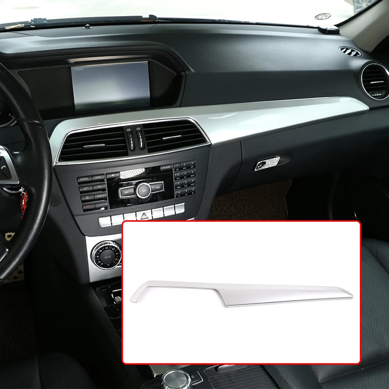

ABS Chrome For Mercedes Benz C Class W204 2010-2013 Car Interior Center Console Protection Panel Cover Trim Car Accessories