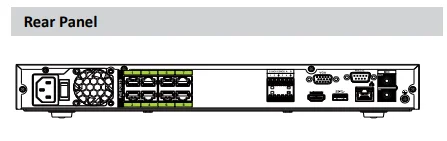 Сетевой видеорегистратор Dahua NVR 16 каналов 1U 8 PoE AI Сетевой Видео Регистраторы 16-канальный видеорегистратор IP видео получать доступ к интеллектуальным H.265+ Поддержка ePoE EoC 16ch NVR