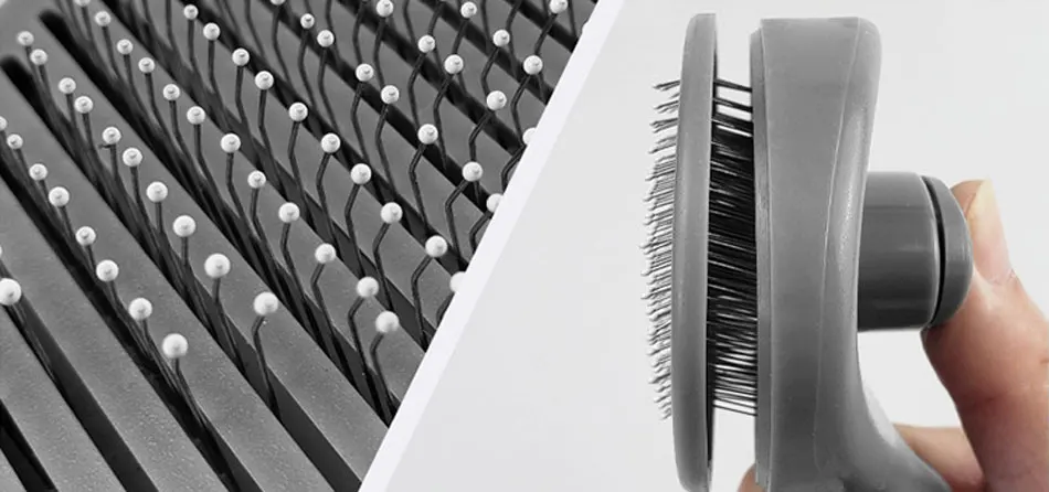 Automatic Pet Dog Comb Hair Remover Cat Brush Grooming Tool Pet Hair Shedding Trimmer Combs Removal Brush With Free Manicure Set-44