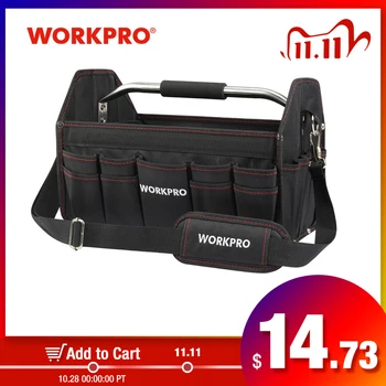 

WORKPRO Tool Bag Organizer Tools Storage Bag Tool Kits Shoulder Packing Bag Handbag 600D Polyester Foldable Not Foldable Pack