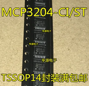 Бесплатная доставка MCP3204-CI/ST TSSOP14 MCP3204T-CI/ST 3204-C