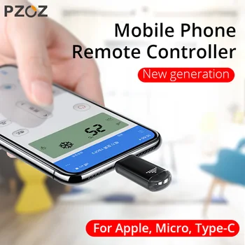 

PZOZ Universal IR remote control for iphone Samsung Xiaomi Smart infrared remote Controller Phone Adapter for TV aircondition