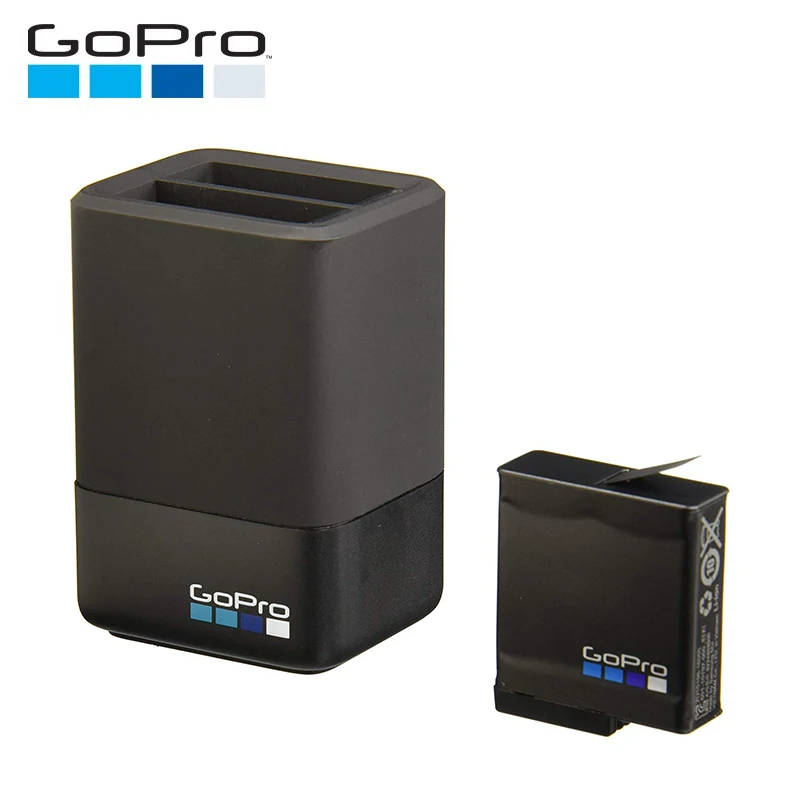 

Original GoPro Dual Battery Charger + Battery AADBD-001 for HERO7/HERO6 Black/HERO5 Black (GoPro Official Accessory)