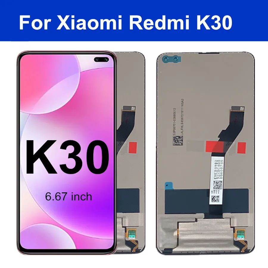 

6.67" LCD For Xiaomi Redmi K30 LCD Screen Display +Touch Screen Panel Digitizer Assembly for Redmi K30 LCD