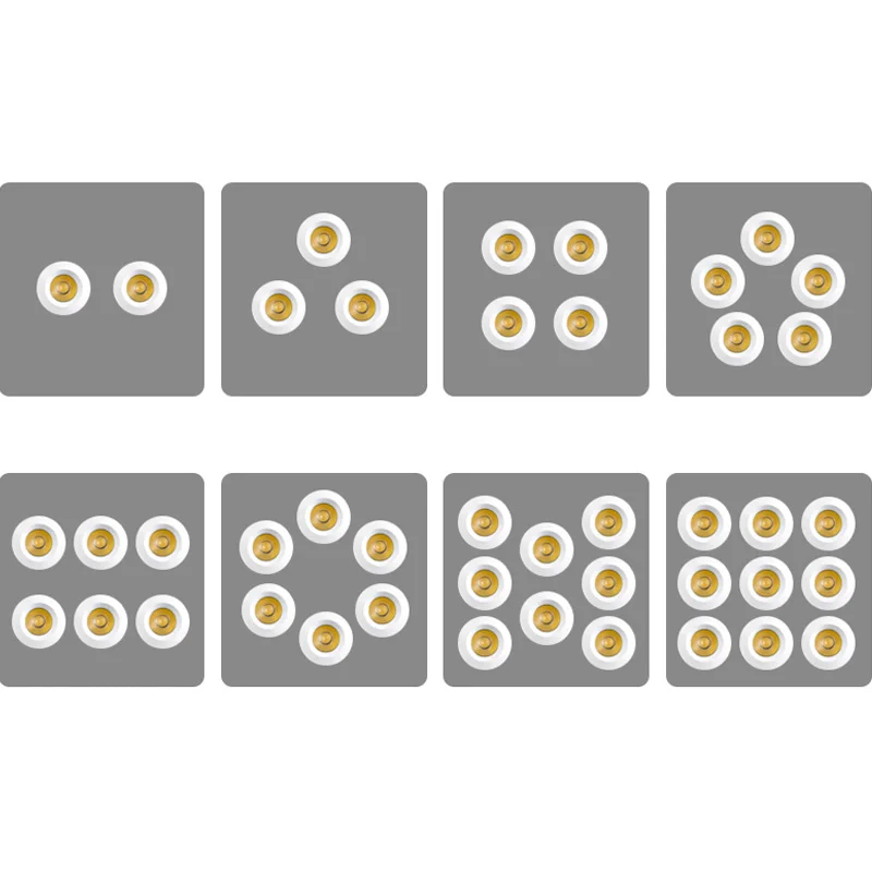 1W 3W led Spotlight Cabinet Mini Spot Light Recessed Down light Cupboard Showcase Display Light 110-240V 12V Aluminum Body