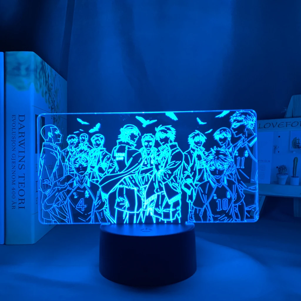 Haikyuu-Karasuno �� Led �߰� ���� ����, ħ�� ��� �߰� ���� ��� ���� ���� Haikyu Karasuno �׷� 3d ����