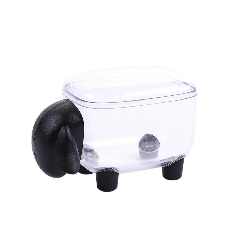 ZZLJ16512 Small Sheep Storage Tank Plastic Desktop Storage Box Toothpick Cotton Swab Box Multi-function Sheep Shape Storage Decorative Box - Цвет: ZZLJ16512