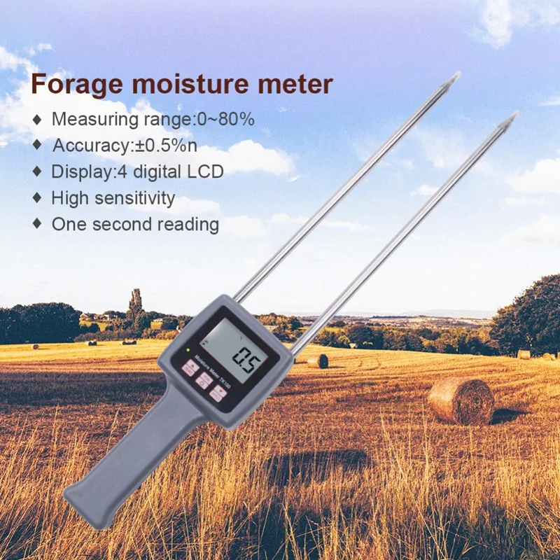 

Tk100 Portable Digital Multifunctional Moisture Meter for Grains,Chemical ,Plastic Granule,Soap Powder,Soil