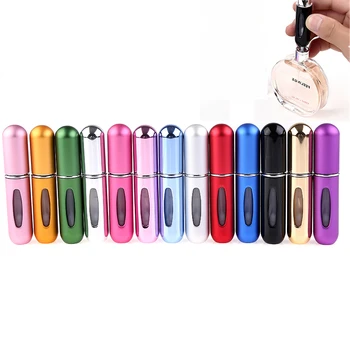 

Refillable 5ml Refillable Mini Perfume Spray Bottle Aluminum Spray Atomizer Portable Travel Cosmetic Container Perfume Bottle