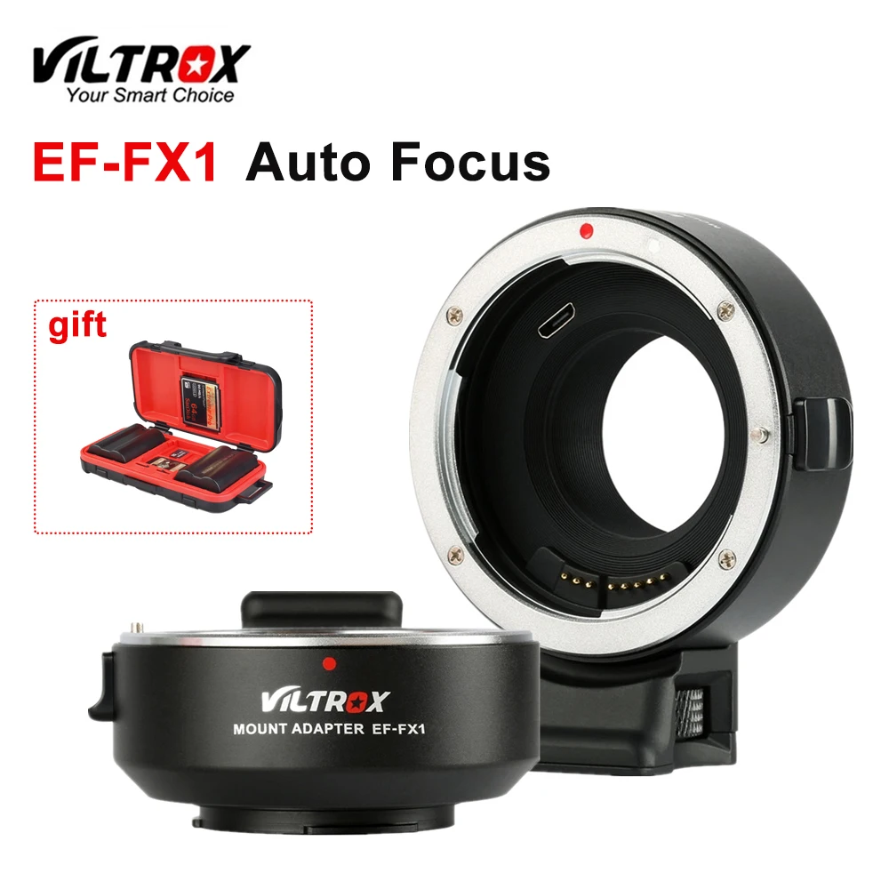 

VILTROX EF-FX1 Lens adapter Autofocus AF Adapter Mount for Canon EF/EF-S Lens to Fuji Camera X-T1 X-T2 X-T10 X-T20 x-A3 X-A5