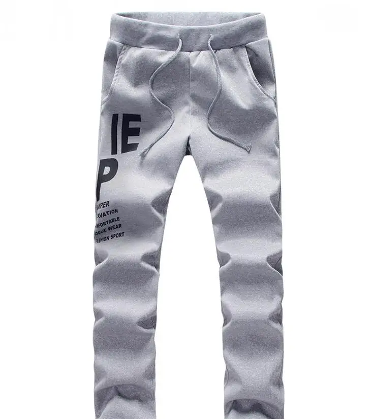 Waidx мужской спортивный костюм спортивная одежда для бега Hoddies Зимние спортивные комплекты Толстовка костюмы для мужчин s Синий спортивный костюм 5xl Прямая поставка - Цвет: gray pants
