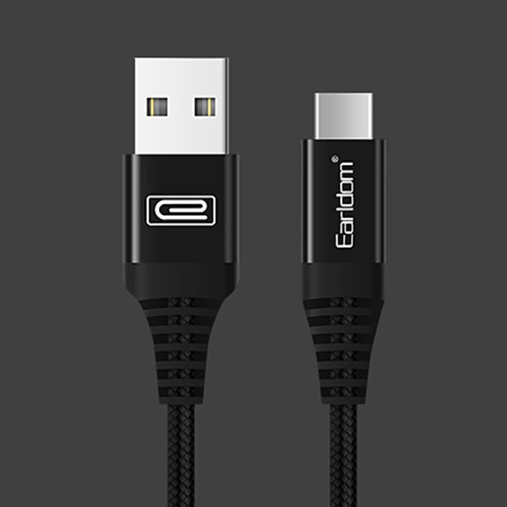 USB C и Micro USB кабель 3A Быстрая зарядка нейлоновый плетеный кабель для синхронизации данных type-C Магнитный кабель для IPhone X Xs Max Xr 8 7 6 Plus - Цвет: Type C Black