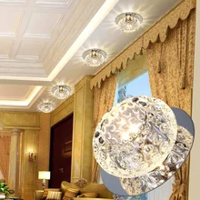 Современный минималистичный светодиодный светильник, прожекторы, хрустальные лампы для прохода, светодиодная лампа на потолок в коридор, отверстие, лампа, скрытый светодиодный поколение жира