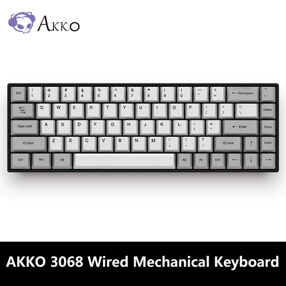 

AKKO 3068 Wireless Bluetooth 3.0 Type-C Wired Mechanical Keyboard Cherry Switch Retro 68 Keys