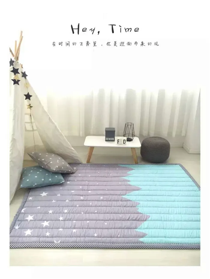 style 9 Хлопок детский коврик для лазания мягкий коврик для лазания, Детский ковер Спальня складально-мерильная машина для мытья дома гостиной R образца - Цвет: style 9